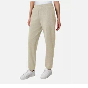 NEW Mondetta Women's L Heathered Fleece Jogger, Irish Cream